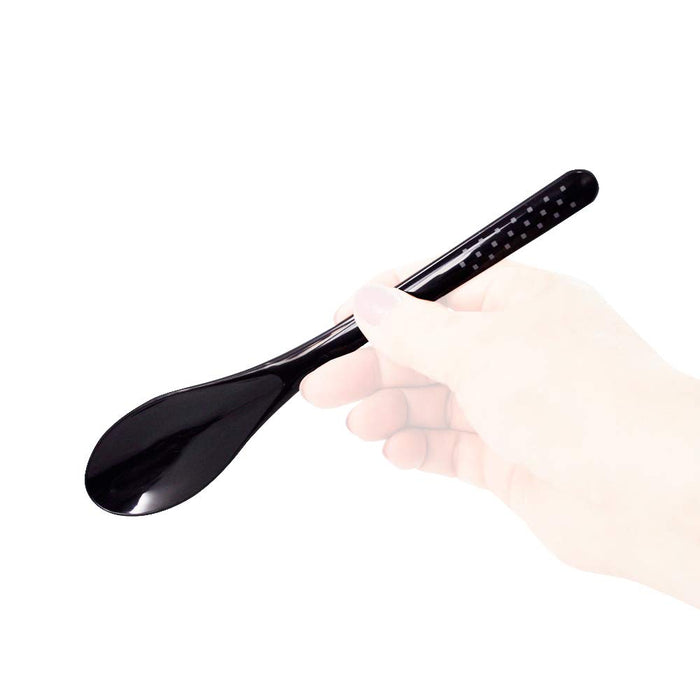 Skater Combi Set 21cm Spoon Chopsticks Black Dot CCS45SA Dishwasher Safe