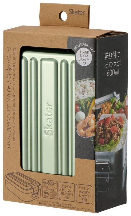 Skater Aft6B-A Bento Box 600ml Mineral Tone Green