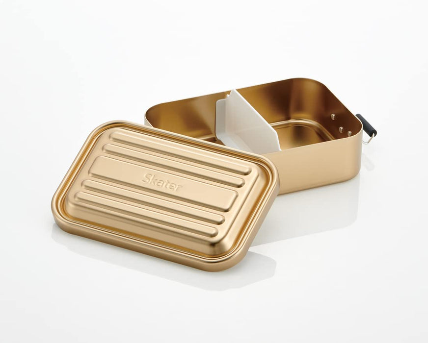 Skater AFT8B-A Aluminum Bento Box 850Ml Gold Mineral Tone Men Large Capacity