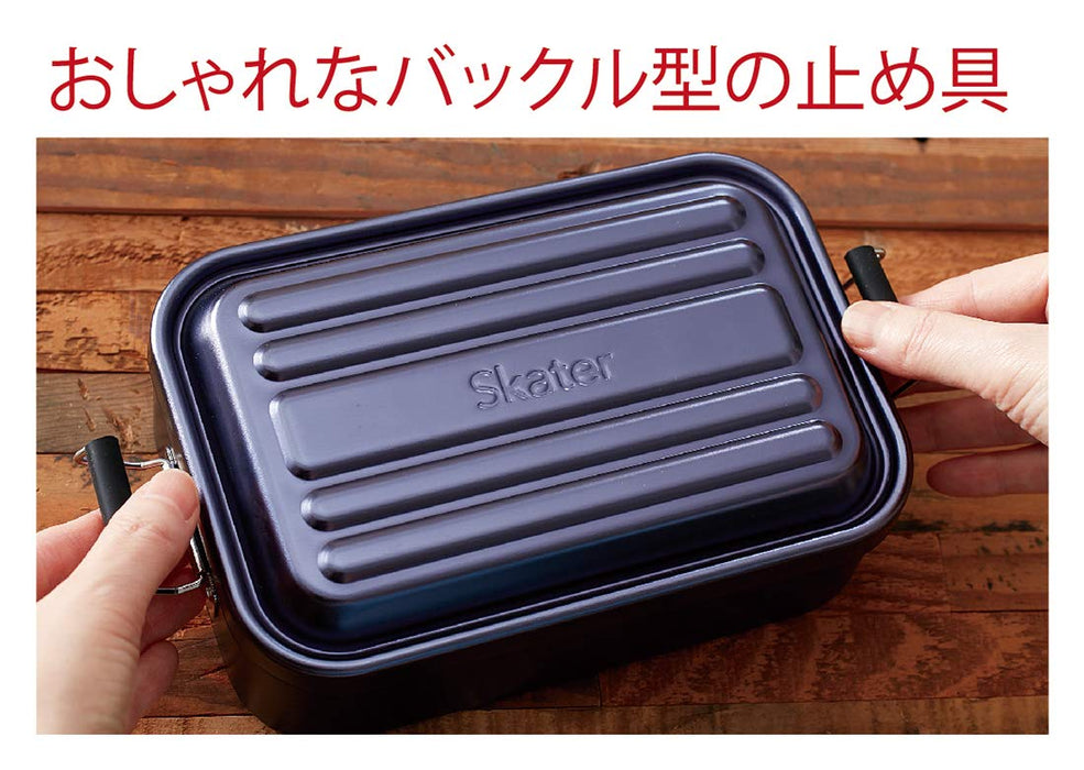 Skater AFT8B-A Aluminum Bento Box 850Ml Gold Mineral Tone Men Large Capacity