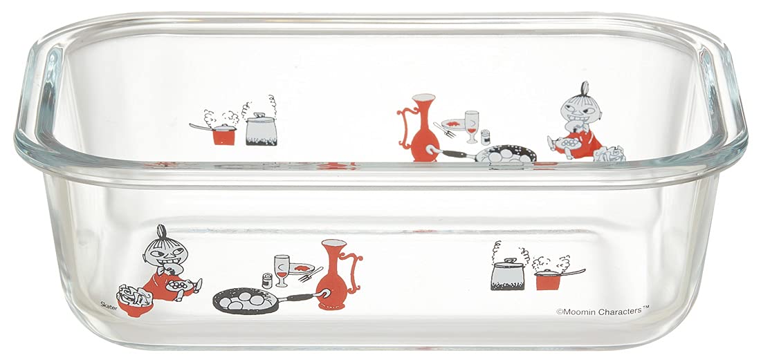 Skater Moomin Kitchen 650Ml Glass Storage Container with Lock Lid Valve