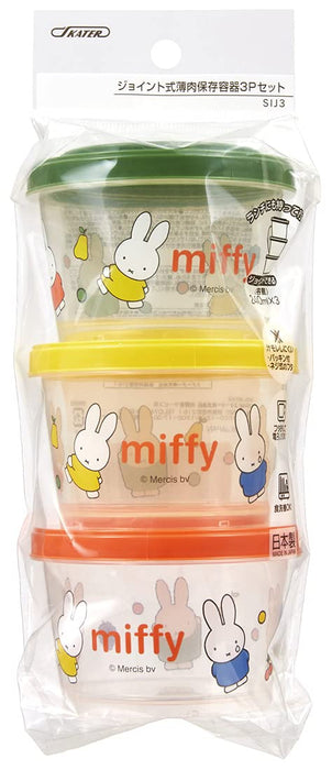 Skater Japan 3P 240Ml Miffy Side Dish Container