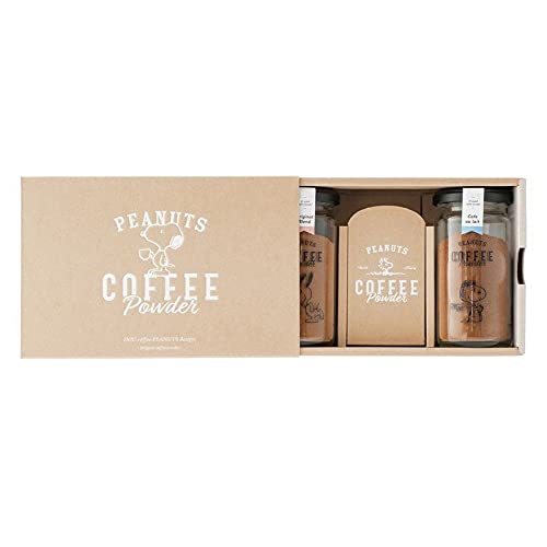 Start Snoopy Coffee 2Bottle Gift Box: Original Blend Cafe Au Lait Best Powdered Coffee Perfect With Sweets
