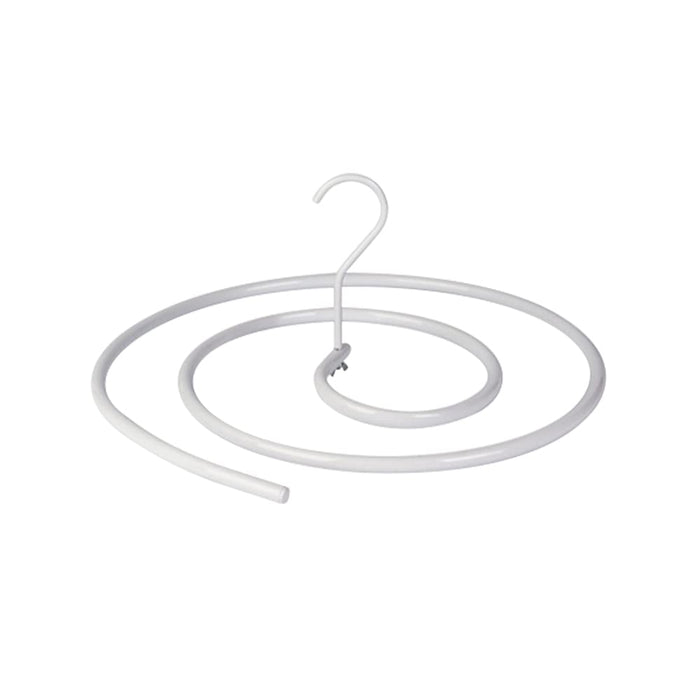 Space-Saving Stainless Steel Spiral Hanger for Laundry, Bath Towels, and Sheets - Slim Round Design