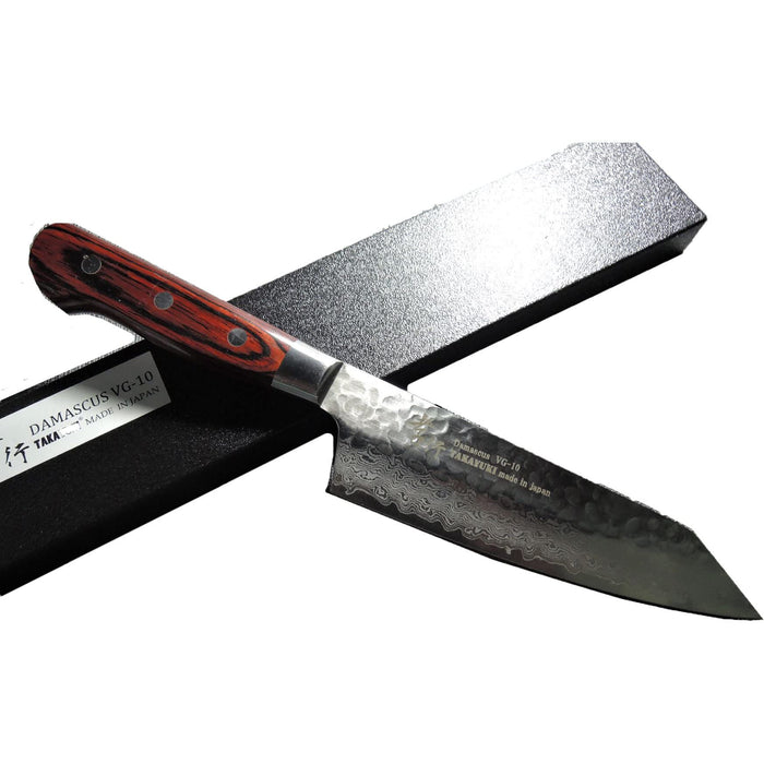 Sakai Takayuki Hammered Damascus Vg10 Santoku Knife 160mm-Kiichin - The #1 Place for Japanese Goods in Your Hand!