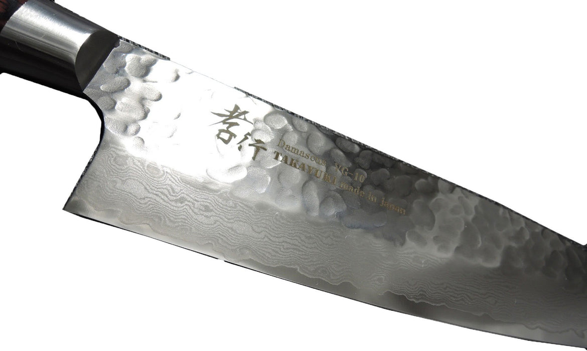 Takayuki Sakai Hammered Damascus VG10 Santoku 180mm