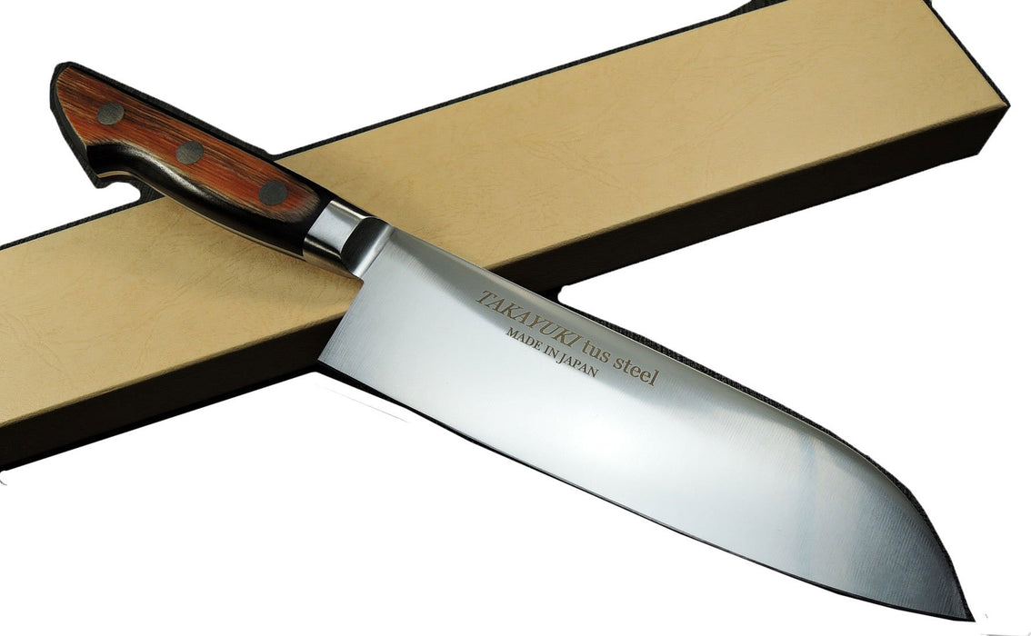 Takayuki Sakai Santoku Knife 180mm 16661 (Wood Grain Handle)