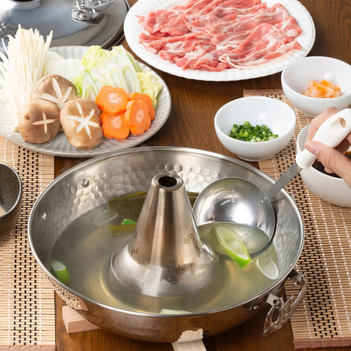 Premium Stainless Steel Shabu Shabu Hot Pot by Takekoshi - Enhance Your Dining Experience