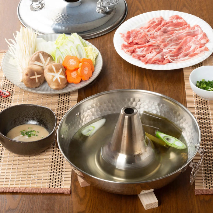 Premium Stainless Steel Shabu Shabu Hot Pot by Takekoshi - Enhance Your Dining Experience