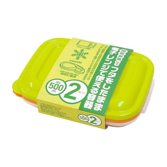 Colorful Light Pack 500Ml Slim Container 2-Pack by Takeya - Japan's Top Priority-Kiichin - The #1 Place for Japanese Goods in Your Hand!