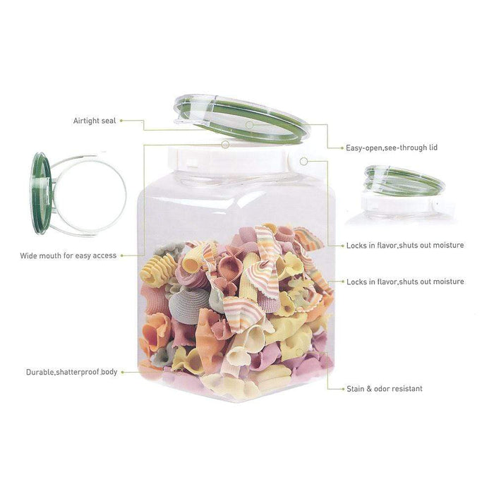 Takeya Freshlok 2.7L Square Container with Handle - Airtight Storage Solution