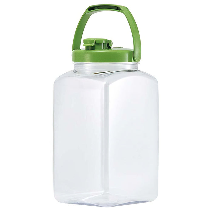 Takeya Japan 4L Square Fruit Liquor Bottle with Handle - Premium Quality for Refreshing Beverages