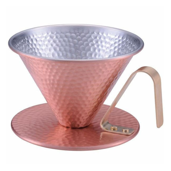 Tanabe Copper Coffee Dripper - Large Hammer Finish