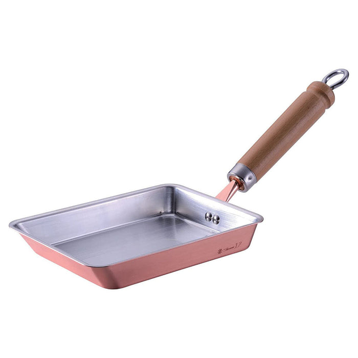 12cm Tanabe Copper Tamagoyaki Omelette Pan Perfect for Flawless Omelettes