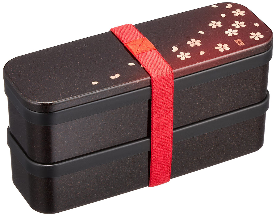 Tatsumiya Akanezakura 2-Tier Bento Box - Japan Red (W17.5xD6xH9) - 50094