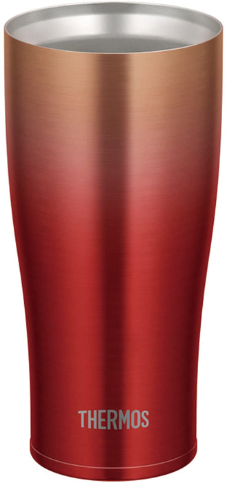 Thermos Japan 420ml Red Gold Vacuum Insulated Tumbler - JDE-421Ltd RGD