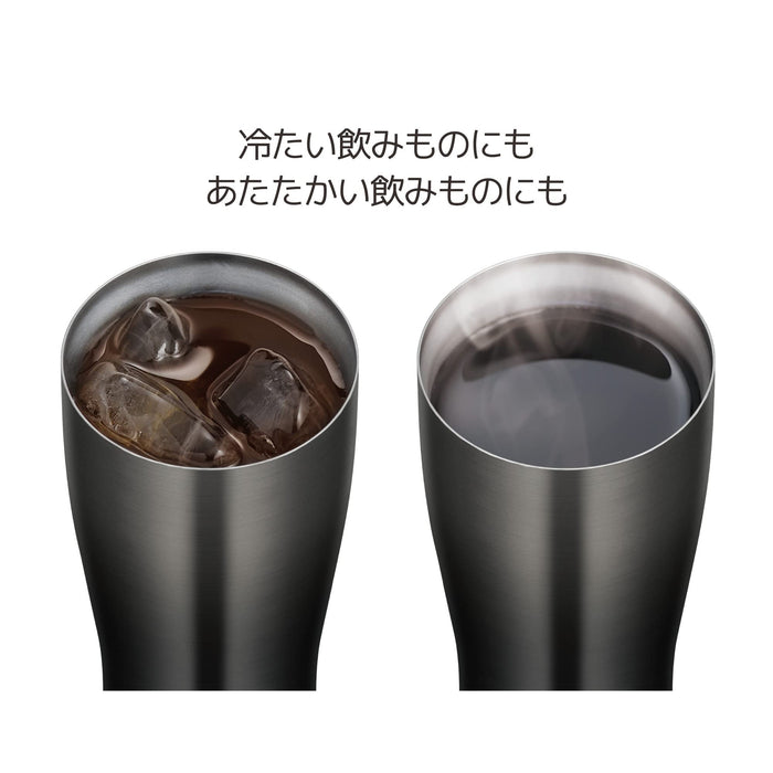 Thermos 600ml 黑色渐变真空保温杯 - 日本制造