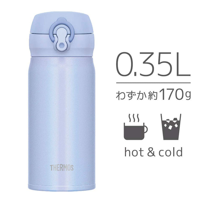 Thermos 日本 350 毫升真空保温水瓶 - 粉蓝色