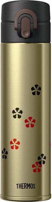 Thermos 0.4L 金色真空保温水瓶杯 - 日本制造