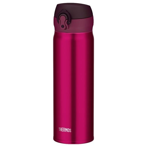 Thermos 0.5L Vacuum Insulated Water Bottle Mobile Mug One Touch Open Burgundy Jnl-500 Bgd