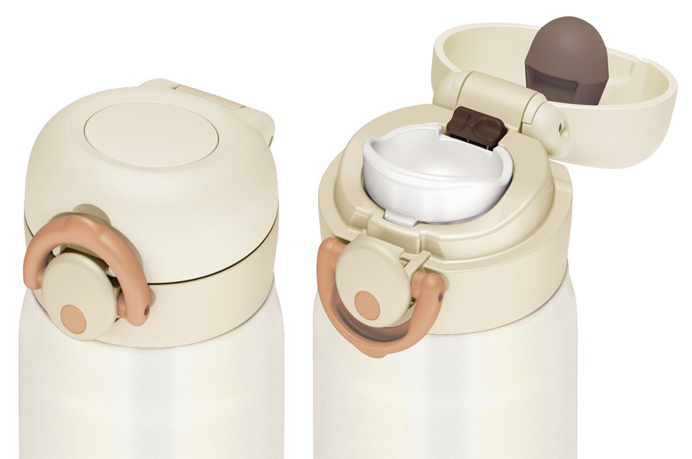 Thermos Vacuum Insulated Water Bottle Mug - Cream White 350Ml Jnr-350 Crw