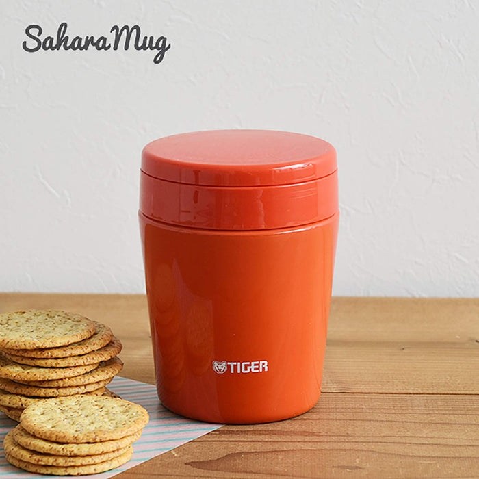 Tiger Thermos Vacuum Insulated Soup Jar 300Ml - Japan Thermal Lunch Box (Red)