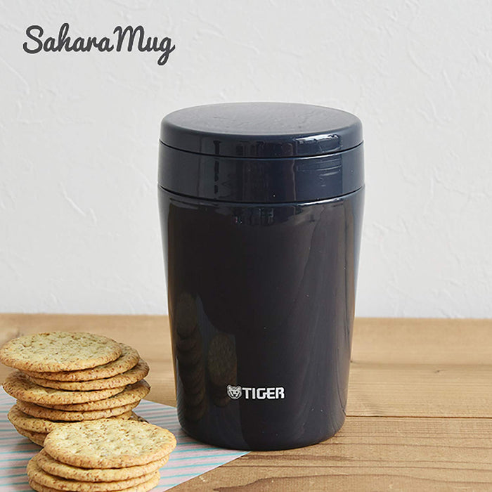 Tiger Thermos Vacuum Insulated Soup Jar - 380ml Indigo Blue