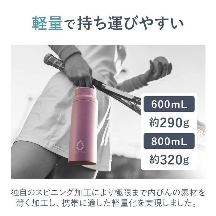 Tiger Thermos Sahara 600ml 钢瓶带斜柄粉色 Mcz-A060P