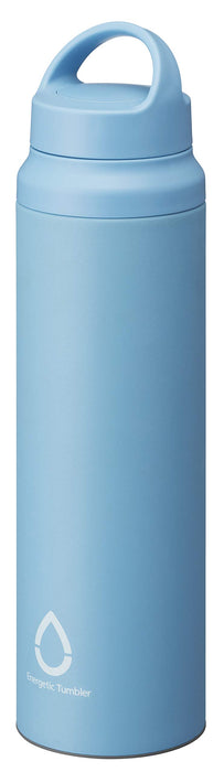 Tiger Thermos 800ml Water Bottle with Slant Handle - Lightweight Stainless Steel, Direct Drinking, Blue