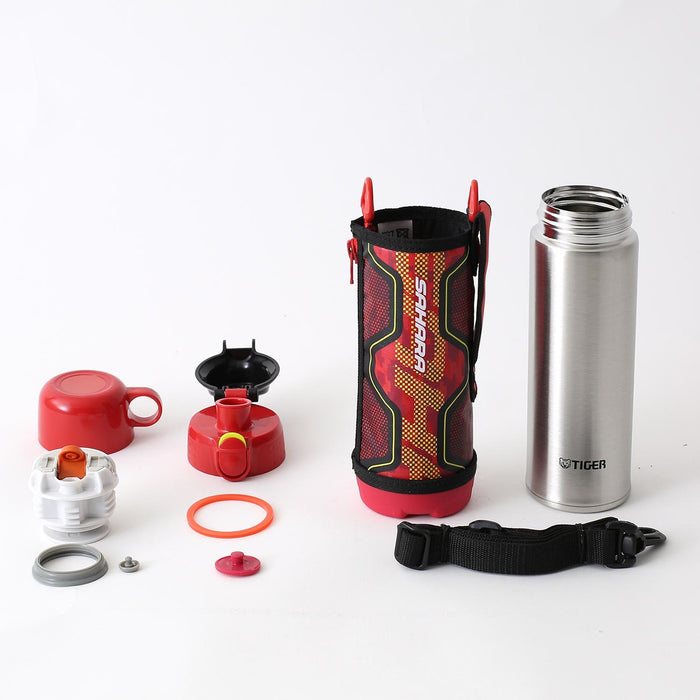 Tiger Thermos 500ml 2Way SS Bottle w/Pouch Sahara Red MBO-G050-R