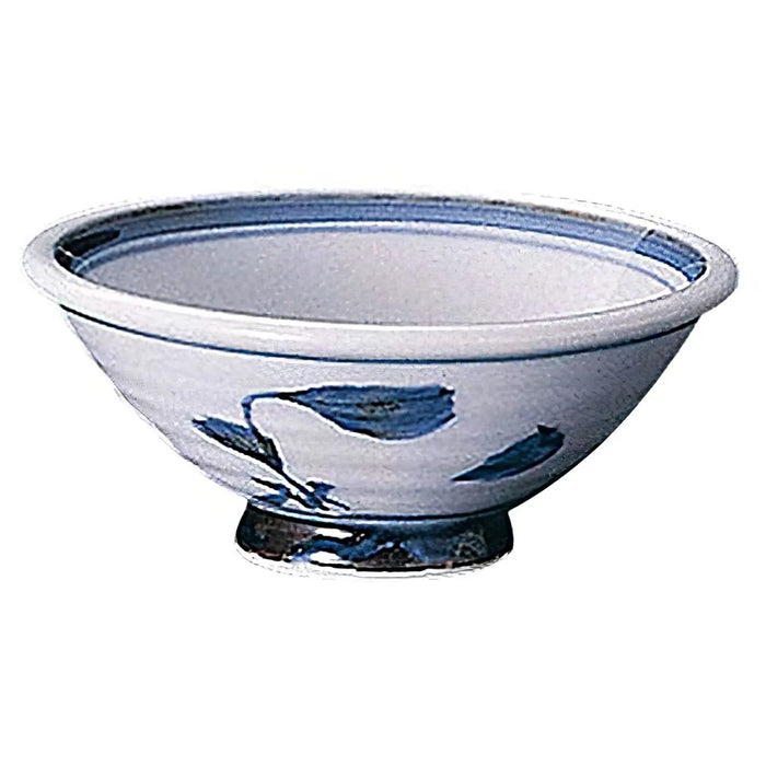 Seto Ware Ceramic Rice Bowl Tamabuchi-Hanae 12.5Cm - Authentic Japanese Tableware