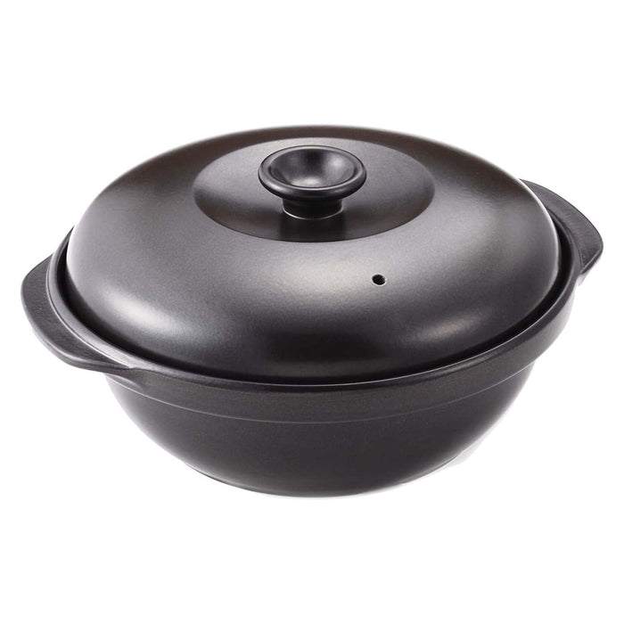 Toceram 21cm Ceramic Casserole Pot with Steamer Insert - Heat-Resistant and Durable