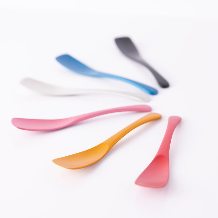 Premium 15cm Black Aluminum Ice Cream Spoon by Todai - Enhance Your Dessert Experience