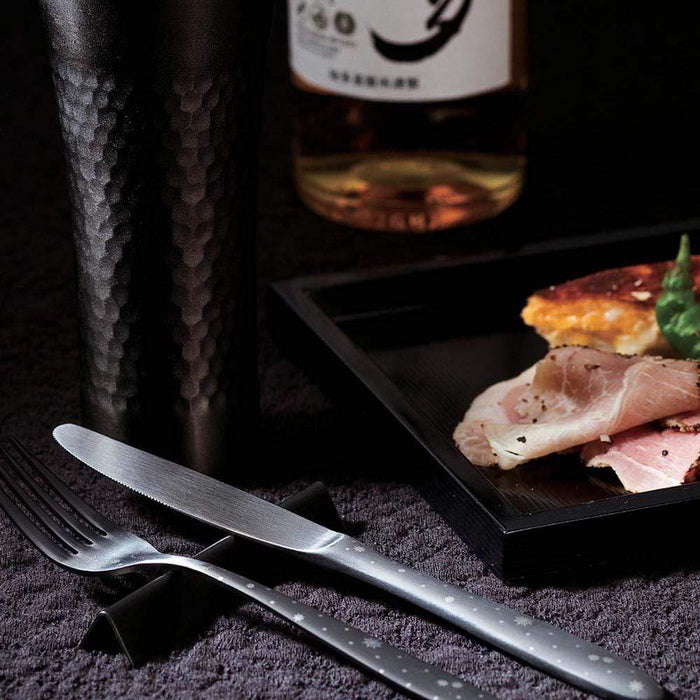 Todai Rikyu Japan Black Crystal Cocktail Fork - Elegant Utensil for Exquisite Beverages