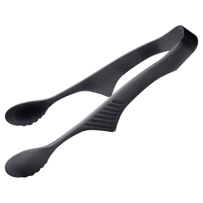 Premium Non-Slip Clever Tongs - Todai Rikyu Black Stainless Steel