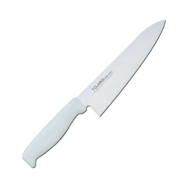 Tojiro Color MV Gyuto Knife 180mm - White, Ergonomic Handle