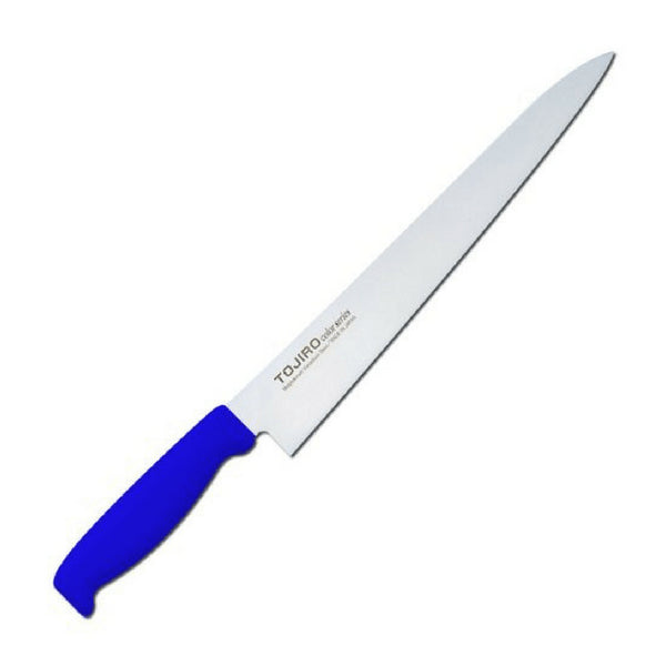 Tojiro 270mm Blue Color MV Sujihiki Knife with Elastomer Handle-Kiichin - The #1 Place for Japanese Goods in Your Hand!