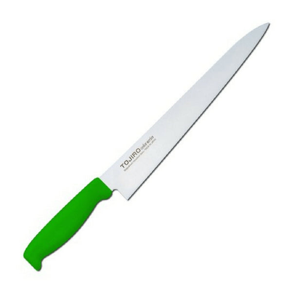 Tojiro Color MV Sujihiki Knife 270mm - Green Handle