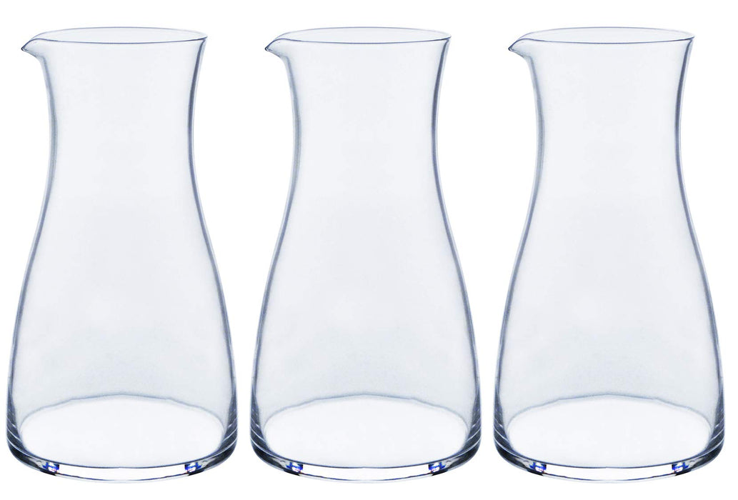 Toyo Sasaki Glass Cold Sake Carafe - 310ml - Japan Made - Dishwasher Safe - 3Pcs