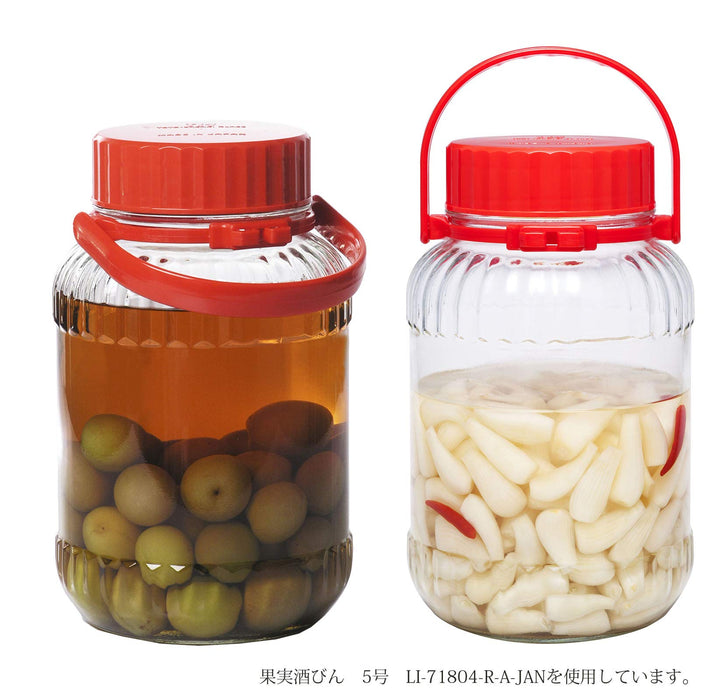 Toyo Sasaki Glass Plum Liquor Bottle - 8000Ml Japan - Fruit Liquor & Pickles Container