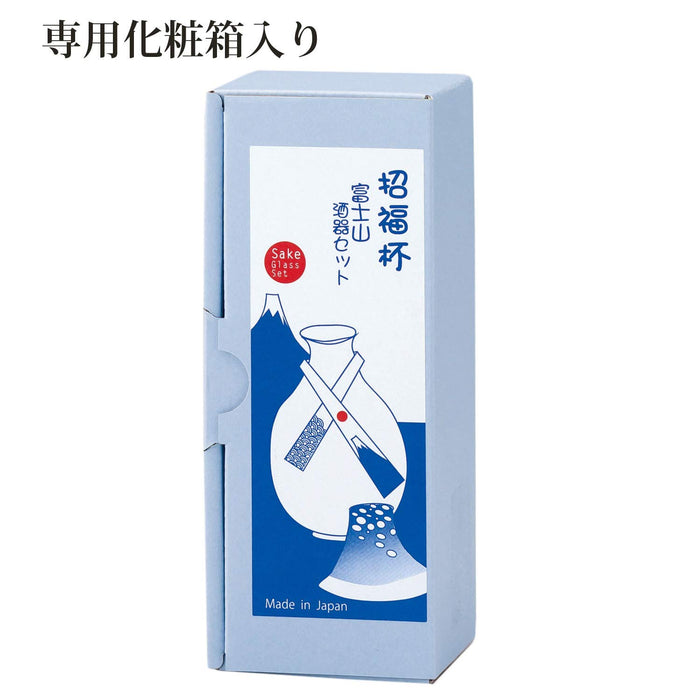 东洋佐佐木玻璃清酒套装 - 白色和蓝色杯子 - 日本 - 2 件 35 毫升和 175 毫升