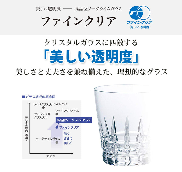 Toyo Sasaki Glass Tumbler Set - 6Pcs, 200ml, Dishwasher Safe, Father's Day Gift