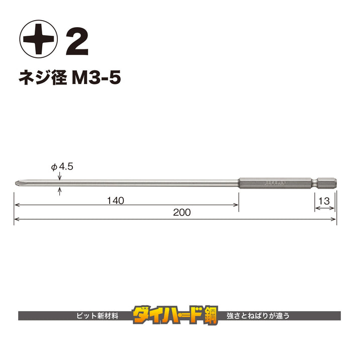 Vessel 40V 兼容单头加 Gosai Bit +2 X 200 1pc GS162200