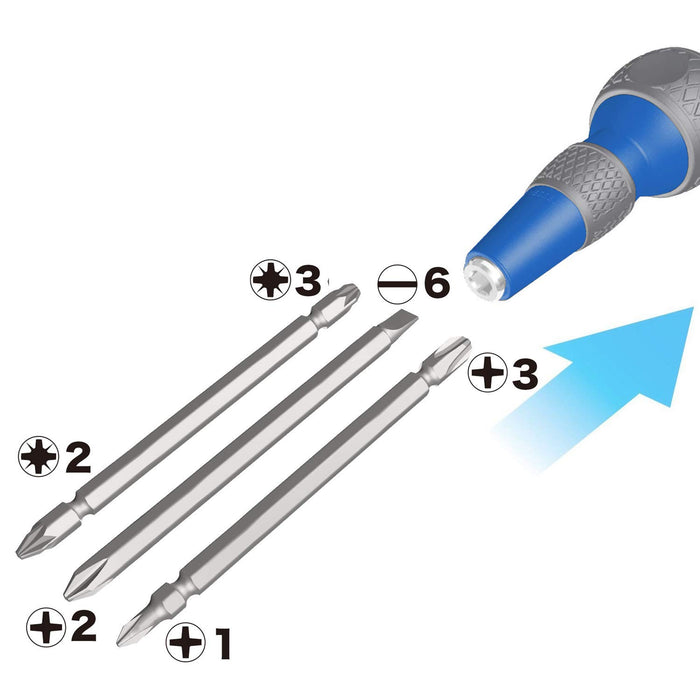 Vessel 220Cw-3 Antibacterial Ball Grip Driver Set