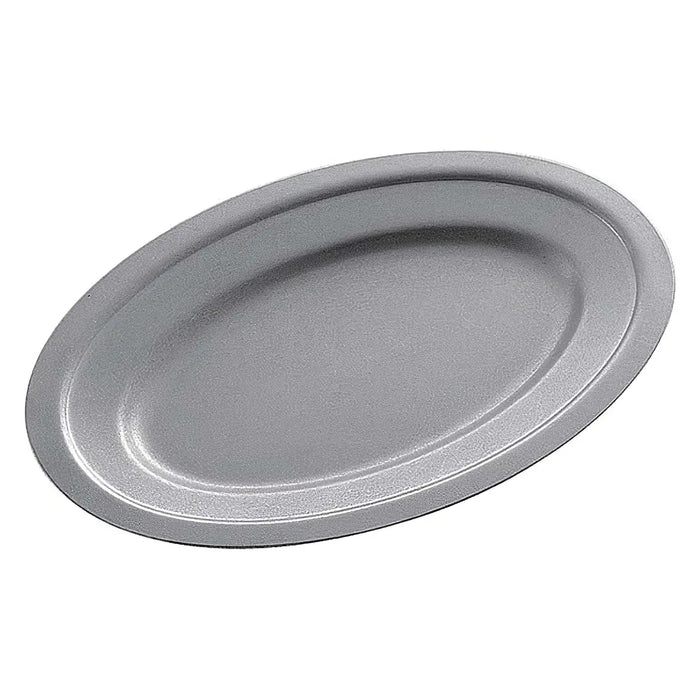 Aoyoshi Japan Vintage Inox Stainless Steel Oval Plate - 196mm Premium Quality Kitchenware