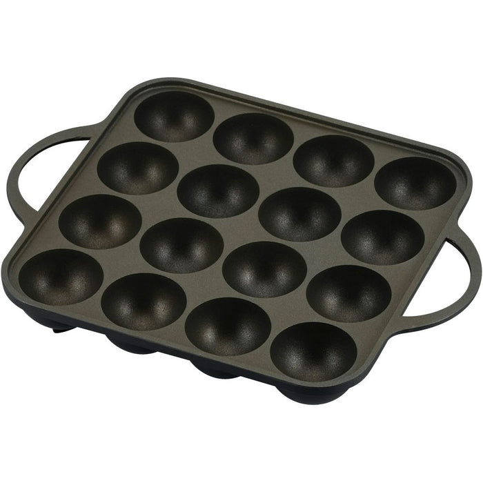 Japanese Takoyaki Maker - 16 Hole Aluminum Casting Gas Fire