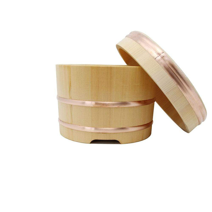 Yamacoh Edobitsu Ohitsu Sawara Rice Container - 33cm Japanese Style