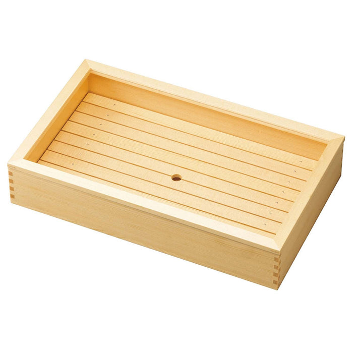 Yamacoh Extra Large Wooden Sushi Neta Case with Acrylic Cover