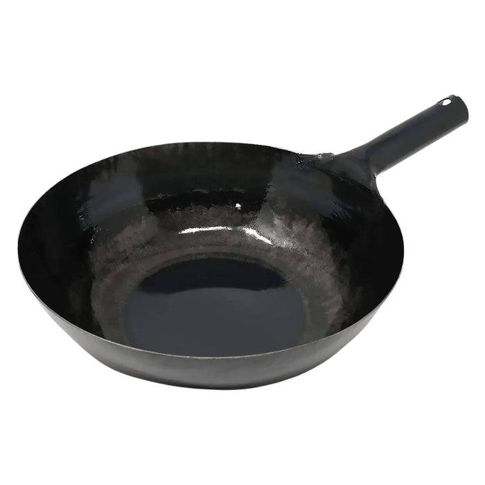 Yamada 30cm Round Bottom Wok - 1.6mm Thickness