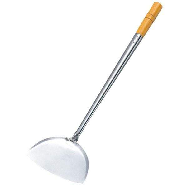 Yamagi Stainless Steel Wok Spatula (Chuan) - Wood Handle Mini